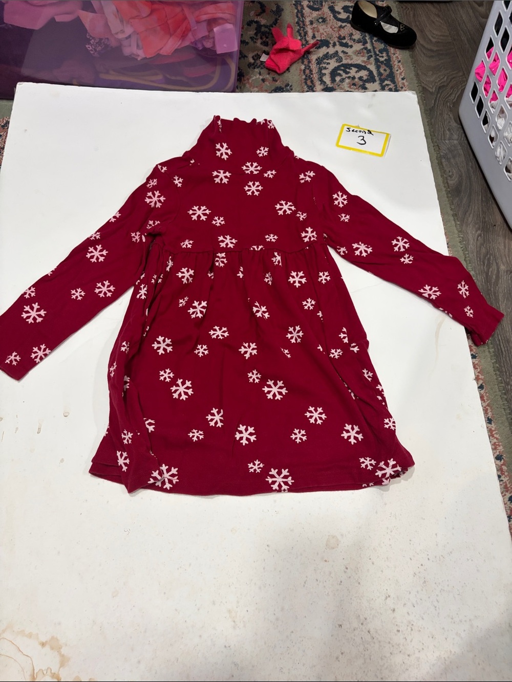 Gymboree Red Snowflake Turtleneck Knit Dress